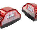 Диодные красные фонари освещения номерного знака АвтоСфера ПН-01022 LED (Волна) для грузового транспорта_11