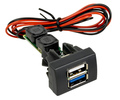 Быстрое зарядное устройство USB 3.0 АПЭЛ на 2 слота вместо заглушки панели приборов для автомобилей ГАЗель Некст, Бизнес_7
