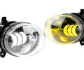 Двухцветные диодные ПТФ Sal-Man 29W 4600lux (бело-синий 6000К и желтый 3000К) для Ауди А4, А5, А6, Q5_0