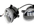 Двухцветные диодные ПТФ Sal-Man 29W 4600lux (бело-синий 6000К и желтый 3000К) для Ауди А4, А5, А6, Q5_10