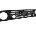 Решетка радиатора в стиле Урбан с сеткой, ДХО и местом под шильдик для Лада Нива 4х4_0