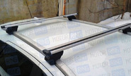 Багажник ЕвроДеталь с аэродинамическими поперечинами на интегрированные рейлинги для Лада Веста СВ, СВ Кросс