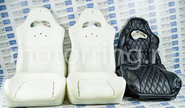 Комплект для сборки сидений recaro экокожа гладкая с цветной строчкой Ромб/Квадрат для ВАЗ 2111, 2112, Лада Приора хэтчбек, универсал