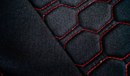 Обивка (не чехлы) сидений recaro (черная ткань, центр из ткани на подкладке 10мм с цветной строчкой Соты) для ВАЗ 2108-21099, 2113-2115, 5-дверной Нива 2131