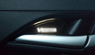 Комплект внутренних ручек дверей с белой подсветкой для Лада Веста