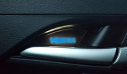 Комплект внутренних ручек дверей с синей подсветкой для Лада Веста
