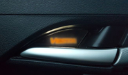 Комплект внутренних ручек дверей с оранжевой подсветкой для Лада Веста