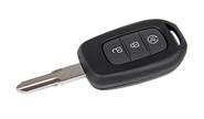 Ключ замка зажигания с хром логотипом и чипом hitag 3 pcf 7961 на 3 кнопки с автозапуском для Рено Логан 2