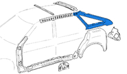 Правая панель боковины угловая (форточка с усилителем) для ВАЗ 2112