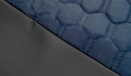 Обивка (не чехлы) сидений recaro экокожа с алькантарой (цветная строчка Соты) для ВАЗ 2110, Лада Приора седан
