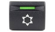 Кнопка кондиционера с белой подсветкой и зеленой индикацией для Лада Гранта fl, Нива Легенд