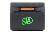 Кнопка автоматического света фар с зеленой подсветкой и оранжевой индикацией для Лада Приора, Калина 2, Гранта