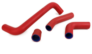 Патрубки алюминиевого радиатора армированный каучук красные для карбюраторных ВАЗ 2101-2103, 2106