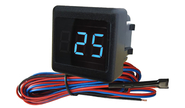 Индикатор темпретуры воздуха ИНТ-12 на место кнопки с синей подсветкой и вольтометром для ВАЗ 2110-2112