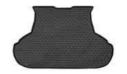 Полиуретановый коврик rezkon с узором Ромб в багажник для ВАЗ 2110