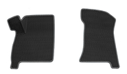 Передние резиновые ковры салона rezkon 3d в стиле eva с ячейками Ромб и серым кантом для ВАЗ 2110-2112