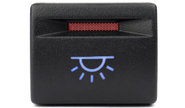 Пересвеченная кнопка салонного освещения с индикацией для Лада Приора, Калина 2, Гранта, Гранта fl, Нива Легенд