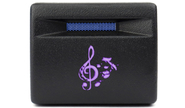Пересвеченная кнопка Скрипичный ключ с индикацией для Лада Приора, Калина 2, Гранта, Гранта FL, Нива Легенд