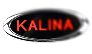Светодиодный шильдик sal-man с красной надписью kalina для Лада Калина 2
