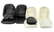 Комплект для сборки сидений с обивкой из черной ткани с центром Искринка для Лада Приора 2 хэтчбек