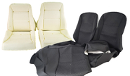 Комплект для сборки сидений с обивкой из черной ткани с центром Искринка для 3-дверной Лада 4х4 (Нива) 21213, 21214 до 2019 г.в.
