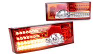 Задние диодные фонари красно-белые для ВАЗ 2108, 2113, 2109, 2114, 21099