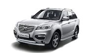 Защита переднего бампера pt group двойная (51, 63мм) серебристая (Искра) для lifan x60 2012-2016 года