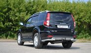 Защита заднего бампера pt group одинарная 63мм из нержавеющей стали для great wall hover h3 с 2017 г.в.