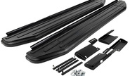 Пороги алюминиевые rival premium black для 3-дверных Лада 4х4, Нива Легенд