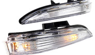 Простые led повторители поворотника с секциями в боковые зеркала образца 2015 года для Лада Веста