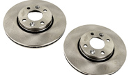 Вентилируемые передние тормозные диски bysun parts r15 без насечек и перфорации для Лада Веста, Икс Рей, Ларгус, renault logan, sandero, megane, clio, nissan micra, note, tiida