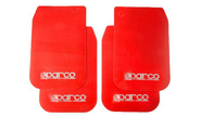 Универсальные большие брызговики sparco красные