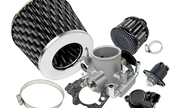 Комплект системы впуска mr нулевого сопротивления под Карбон (воздушный фильтр, фильтр картерных газов, дроссельная заслонка 56мм, прокладка, датчик положения заслонки, РХХ) для ВАЗ 2101-2107, 2108-21099, 2110-2112, 2113-2115, Лада Приора, Калина, Гранта