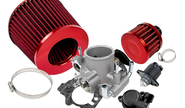 Комплект системы впуска mr нулевого сопротивления Красный (воздушный фильтр, фильтр картерных газов, дроссельная заслонка 56мм, прокладка, датчик положения заслонки, РХХ) для ВАЗ 2101-2107, 2108-21099, 2110-2112, 2113-2115, Лада Приора, Калина, Гранта
