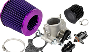 Комплект системы впуска mr нулевого сопротивления (фиолетовый воздушный фильтр, черный фильтр картерных газов, дроссельная заслонка 52мм, прокладка, датчик положения заслонки, РХХ) для ВАЗ 2101-2107, 2108-21099, 2110-2112, 2113-2115, Лада Приора, Калина, Гранта
