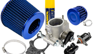 Комплект системы впуска mr нулевого сопротивления Синий (воздушный фильтр, фильтр картерных газов, масляная пропитка, дроссельная заслонка 46мм, прокладка, датчик положения заслонки, РХХ) для ВАЗ 2101-2107, 2108-21099, 2110-2112, 2113-2115, Лада Приора, Калина, Гранта