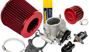 Комплект системы впуска mr нулевого сопротивления Красный (воздушный фильтр, фильтр картерных газов, масляная пропитка, дроссельная заслонка 54мм, прокладка, датчик положения заслонки, РХХ) для ВАЗ 2101-2107, 2108-21099, 2110-2112, 2113-2115, Лада Приора, Калина, Гранта