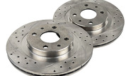 Вентилируемые диски переднего тормоза federal reserve sport r14 с насечками и перфорацией для ВАЗ 2110-2112, Лада Калина, Калина 2, Гранта, Гранта fl, Приора, Датсун