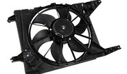 Вентилятор охлаждения bysun parts с кожухом под кондиционер для 16 кл Лада Ларгус