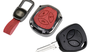 Штатный ключ замка зажигания Норма с алюминиевым чехлом (текстура красного дерева) для Лада Приора, Калина, Калина 2, Гранта, Гранта fl до 2019 г.в. и с 2023 г.в., Датсун