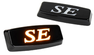 led оранжевые повторители поворотника sal-man в черном корпусе с надписью se для 2108-21099, 2110-2112, 2113-2115, Лада Калина, Приора, Гранта