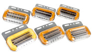 Боковые диодные габаритные фонари (12v) 6шт с подсветкой колеса в железном корпусе для грузового транспорта