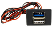 Быстрое зарядное устройство usb 3.0 АПЭЛ на 2 слота вместо заглушки панели приборов для автомобилей ГАЗель Некст, Бизнес