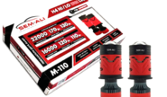 Светодиодные линзованные лампы sem-ali m-110 6000k (ближний 120w 16000lux, дальний 170w 22000lux) с цоколем h4 и встроенной обманкой для ВАЗ 2101-2107, 2108-21099, 2113-2115, Нива Легенд, Гранта, Ларгус