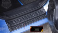 Накладки на внутренние пороги дверей Русская Артель со скотчем для haval jolion с 2021 г.в.