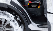 Накладки на внутренние части задних арок Русская Артель со скотчем для hyundai santa fe 3 2013-2018 г.в.
