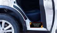Накладки на внутренние части задних арок Русская Артель со скотчем для nissan qashqai 2 2014-2021 г.в.