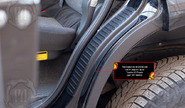 Накладки на внутренние части задних арок Русская Артель со скотчем для toyota land cruiser prado 120 2003-2009 г.в.