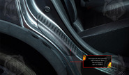 Накладки на внутренние части задних арок Русская Артель со скотчем для renault arkana 2019-2023 г.в.