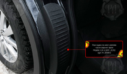 Накладки на внутренние части задних арок Русская Артель со скотчем для mazda cx-5 2011-2017 г.в.